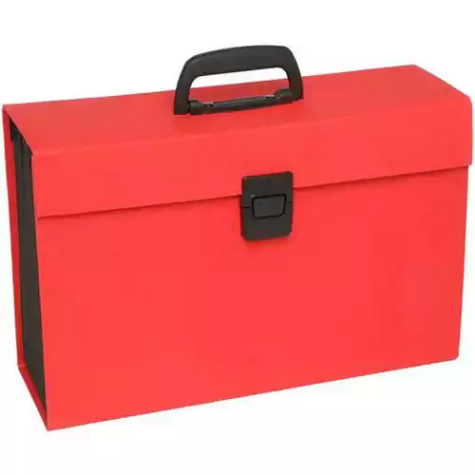 Picture of COLOURHIDE MY TRUSTY EXPANDING CARRY FILE A4 RED