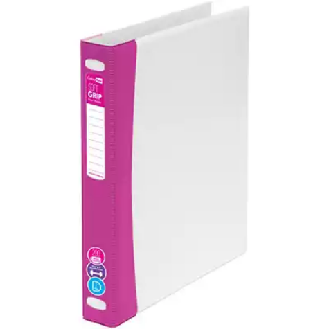 Picture of COLOURHIDE SOFT GRIP INSERT RING BINDER 2D 25MM A4 PINK