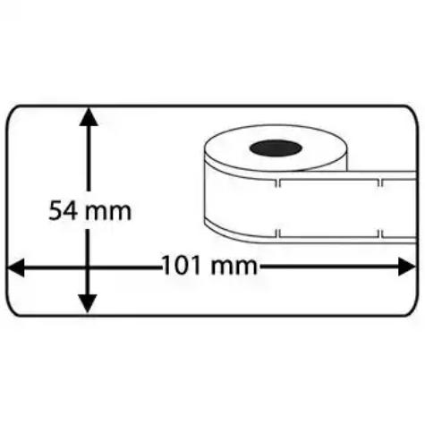 Picture of COMPATIBLE DYMO 99014 SHIPPING LABELS 54 X 101MM 220 LABELS/ROLL WHITE