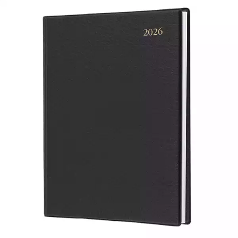Picture of DEBDEN ASSOCIATE 4201.V99 DIARY WEEK TO VIEW A4 BLACK