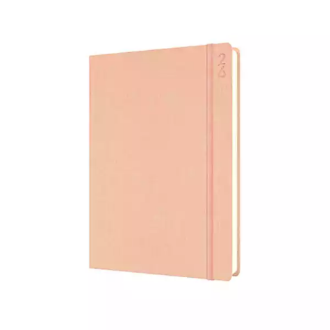 Picture of DEBDEN DESIGNER D18.P51 DIARY DAY TO PAGE A5 PEACH