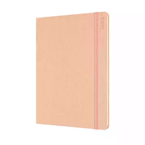 Picture of DEBDEN DESIGNER D38.P51 DIARY WEEK TO VIEW A5 PEACH