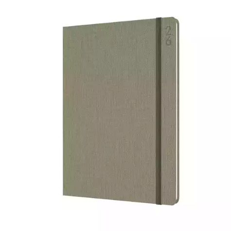 Picture of DEBDEN DESIGNER D38.P52 DIARY WEEK TO VIEW A5 GREEN