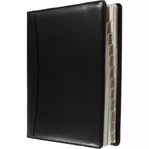 Picture of DEBDEN ELITE EXECUTIVE 1130.U99 DIARY WEEK TO VIEW 246 X 164MM BLACK