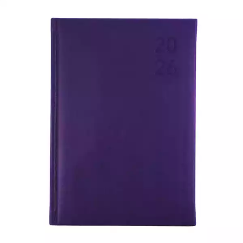 Picture of DEBDEN SILHOUETTE S5100.P55 DIARY DAY TO PAGE A5 PURPLE