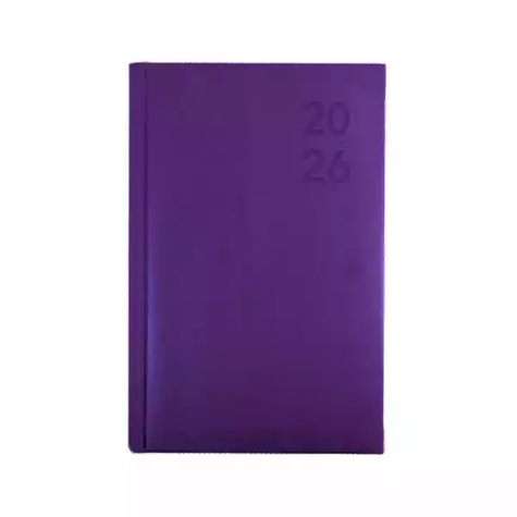 Picture of DEBDEN SILHOUETTE S6700.P55 DIARY WEEK TO VIEW B7R PURPLE