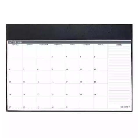 Picture of DEBDEN TABLE TOP PLANNER 3902.V99 PAD MONTH TO VIEW 375 X 545MM