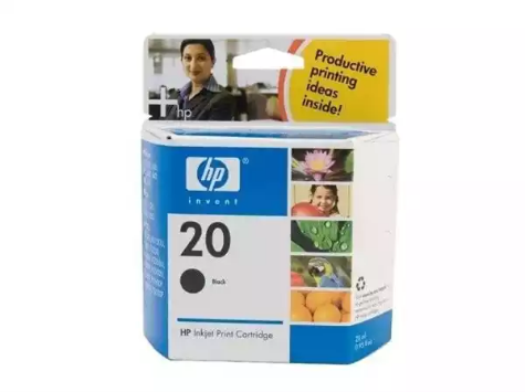 Picture of HP NO.20 BLACK INK CARTRIDGE - 28ML - 455 PAGES