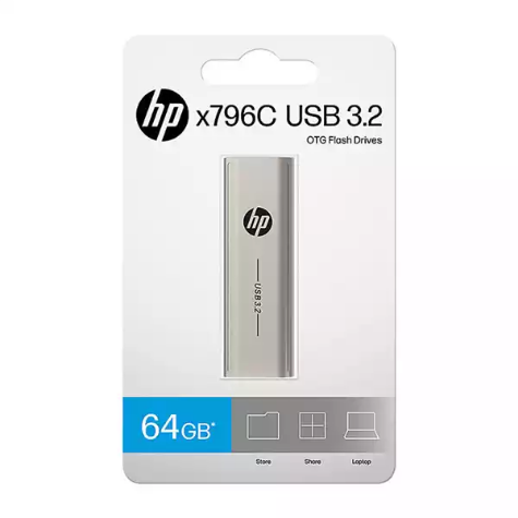Picture of HP X796C USB 3.2 FLASH DRIVE 64GB SILVER