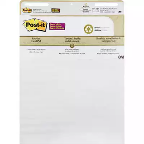 Picture of POST-IT 559-RP RECYCLED SUPER STICKY EASEL PAD 635 X 775MM WHITE PACK 2