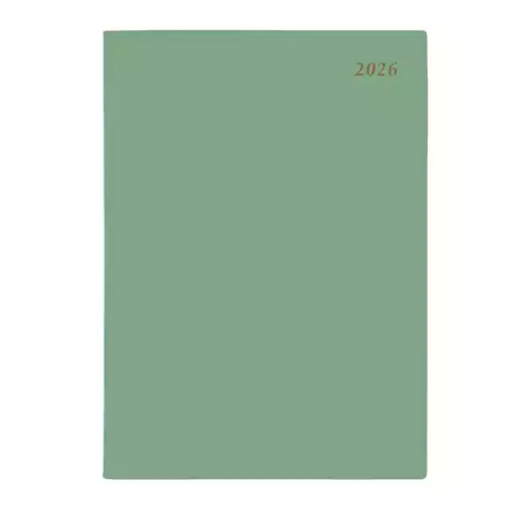 Picture of CUMBERLAND 41SSHGR SOHO SPIRAL DIARY PVC DAY TO PAGE A4 SAGE