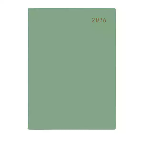 Picture of CUMBERLAND 51SSHGR SOHO SPIRAL DIARY PVC DAY TO PAGE A5 SAGE