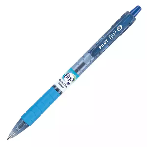 Picture of PILOT BEGREEN B2P GRIP RETRACTABLE BALLPOINT PEN 0.5MM FINE BLUE