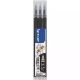 Picture of PILOT BLS-FR7 FRIXION ERASABLE ROLLERBALL GEL REFILL MEDIUM 0.7MM BLACK PACK 3