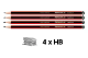 Picture of STAEDTLER PENCIL PACK 4XHB