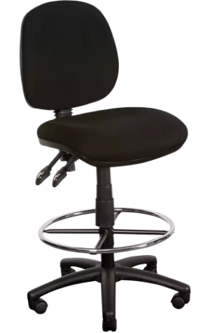 Picture of YS DESIGN YS07 DRAFTING CHAIR MEDIUM BACK BLACK