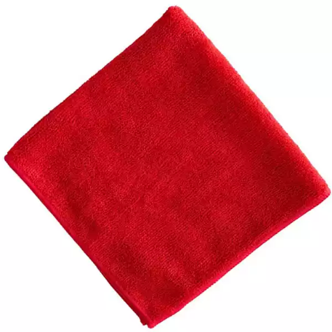 Picture of VISIONCHART WHITEBOARD CLEANING CLOTH MICROFIBRE 400 X 400MM RED PACK 10