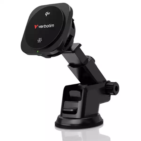Picture of VERBATIM QI2 MAGNETIC WIRELESS CAR CHARGER BLACK