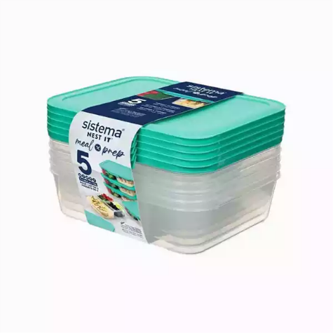 Picture of SISTEMA MEAL PREP NEST IT 5 PACK TRI 1.9L