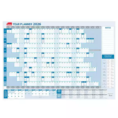 Picture of SASCO 10580 610 X 870MM YEAR PLANNER