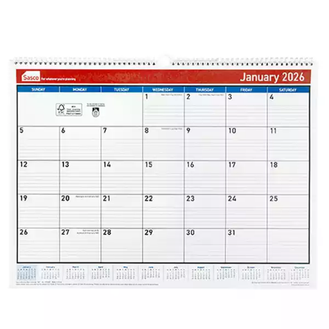Picture of SASCO 10720 DELUXE 512 X 376MM DESK AND WALL PLANNER