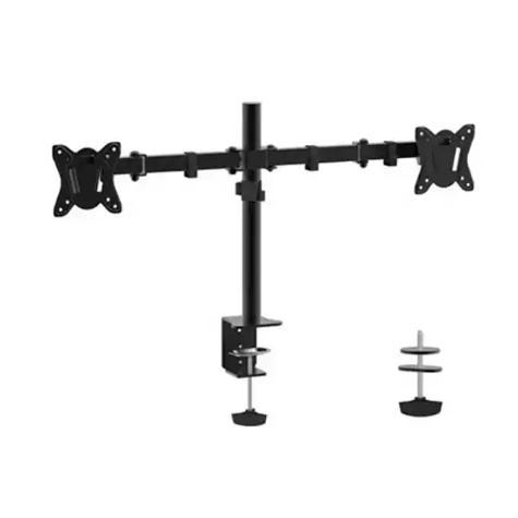 Picture of SHINTARO DUAL DESKTOP MONITOR MOUNT FOR 10 TO 27INCHES SCREEN BLACK