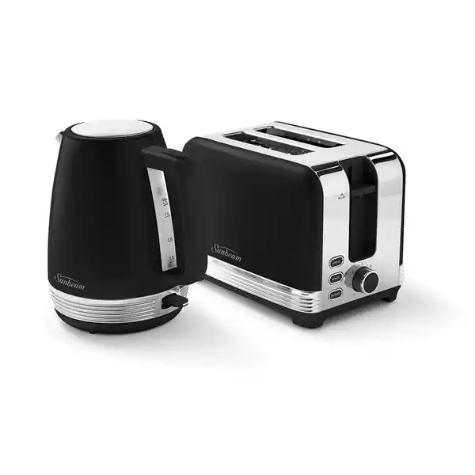 Picture of SUNBEAM THE CHIC COLLECTION KETTLES AND TOASTERS BREAKFAST SET BLACK