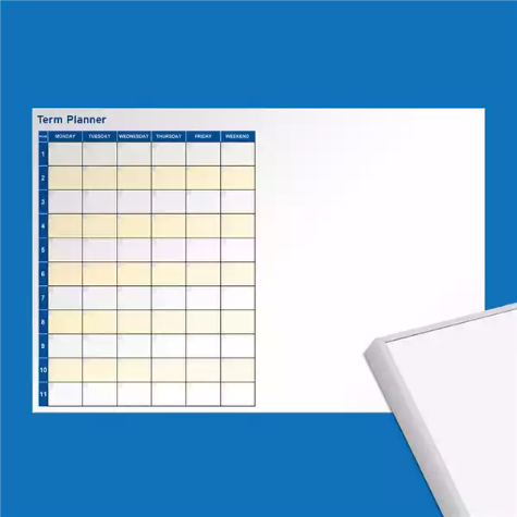 Picture of VISIONCHART PRINTED MAGNETIC WHITEBOARD LX6 SLIM FRAME 900 X 600MM