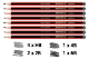Picture of STAEDTLER PENCIL PACK 4XHB, 2X2B, 1X4B, 1X6B