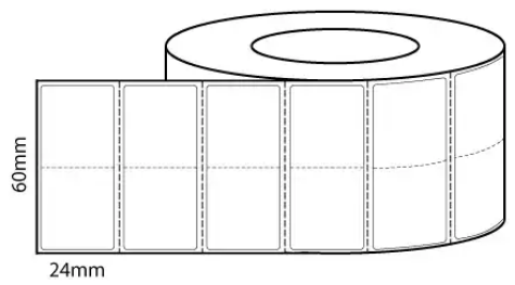 Picture of THERMAL TRANSFER LABELS 60X24MM (VINYL) ROLL 5000