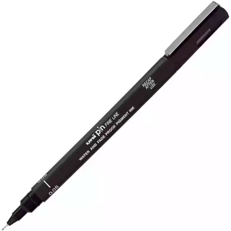 Picture of UNI-BALL 200 PIN FINELINER PEN 0.5MM BLACK