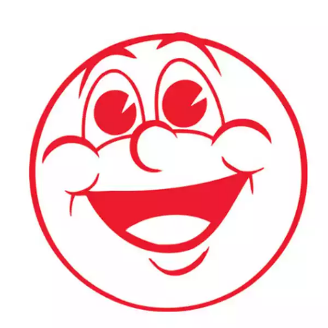 Picture of STAEDTLER 2-SHINY MERIT STAMP CHEEKY FACE RED
